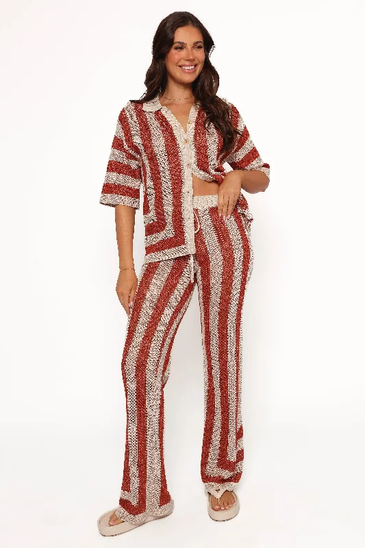 Oversized Sweater Sets Ziggy Pant - Terracotta Sand