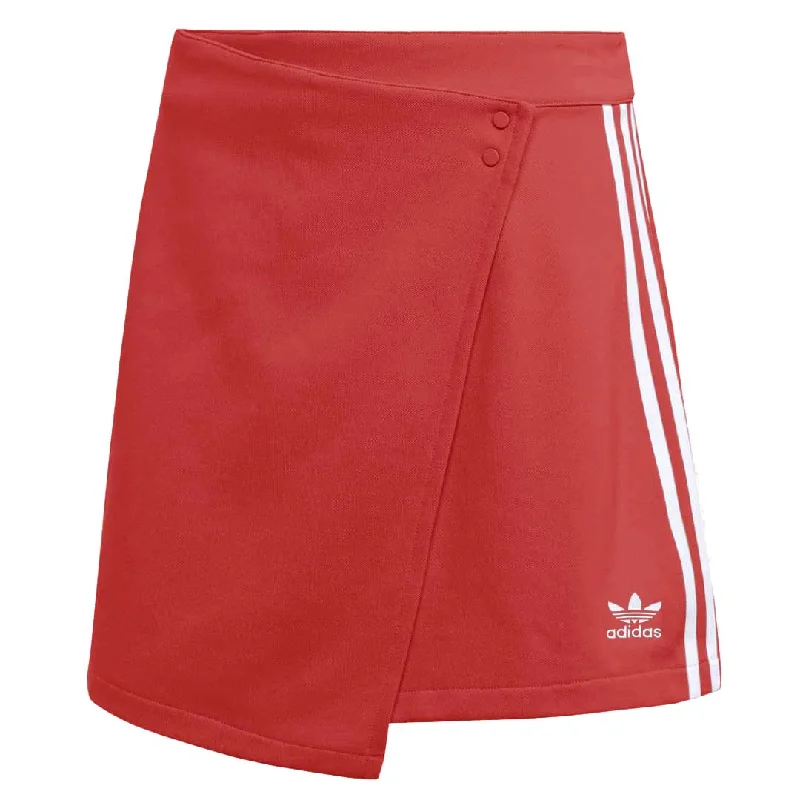 Warm outerwear for fall adidas - Women's Classics 3-Stripes Short Wrapping Skirt (IC5477)