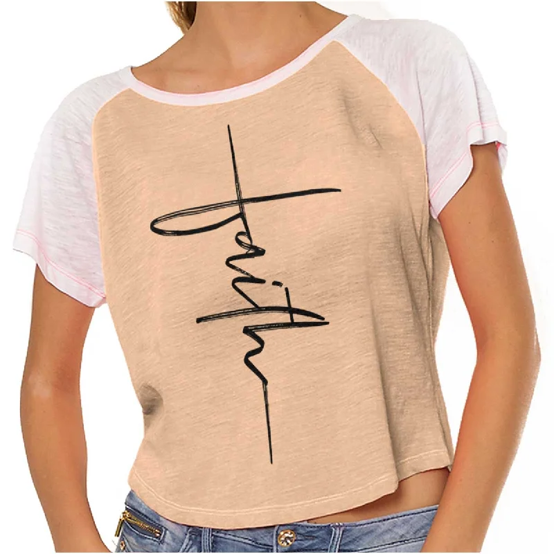 T-shirts with inspiring prints women Faith Fashion Vintage T Shirts