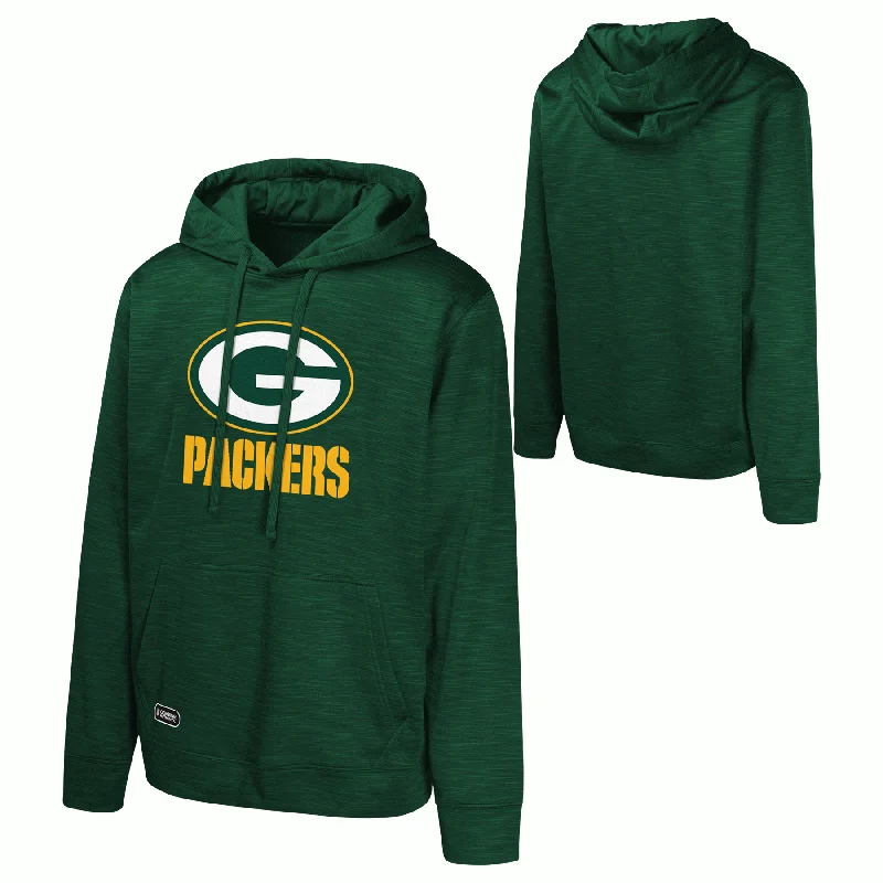 casual v-neck tops Green Bay Packers Adult NFL Pullover Hoodie Sweatshirt