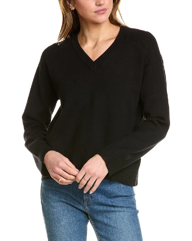 chunky oversized sweaters for women Monrow Soft Knit V-Neck Sweater