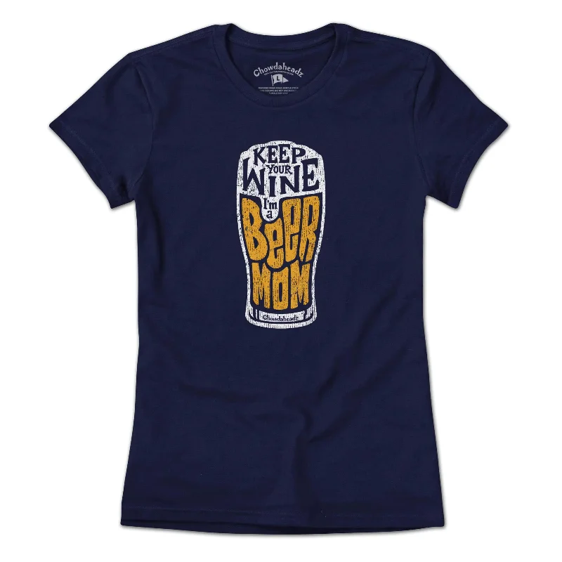 Cute graphic T-Shirts for women Beer Mom Pint T-shirt