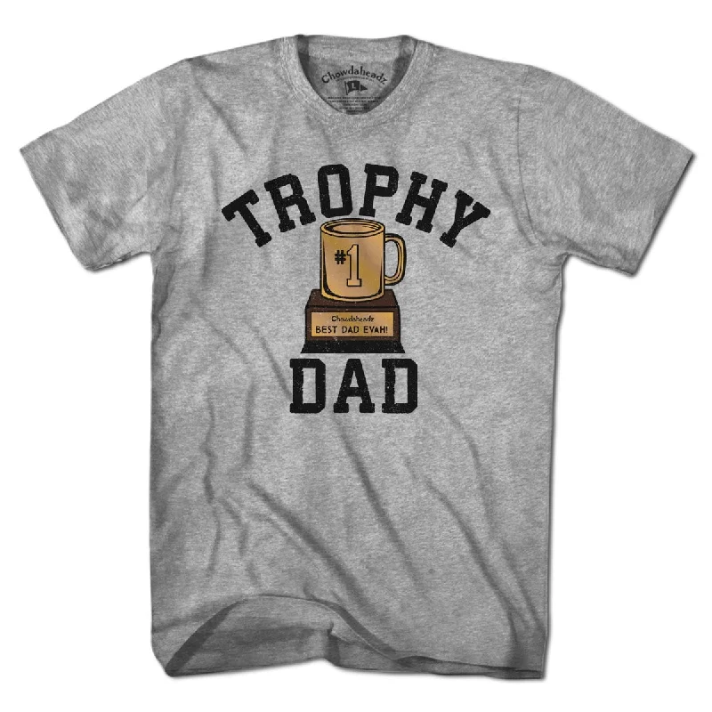 Colorful cotton graphic T-shirts women Trophy Dad T-Shirt