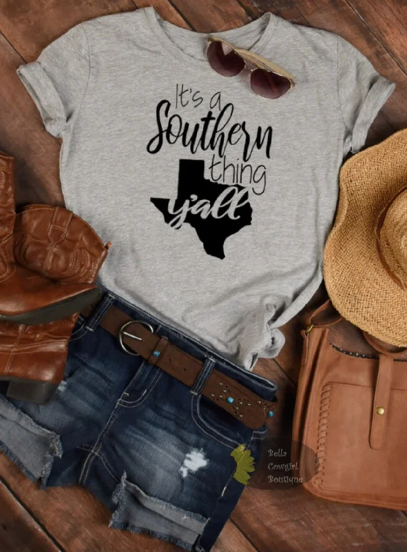 Simple cotton T-Shirts women It's A Southern Thing Y'all Country  Women's T-Shirt