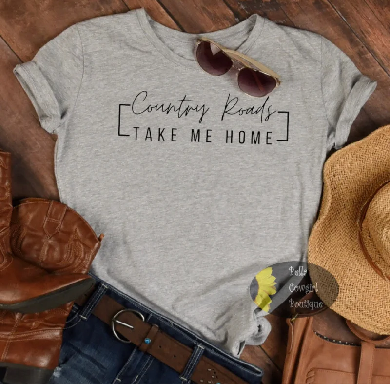 T-shirts with inspiring prints women Country Roads Take Me Home Country Music Women's T-Shirt