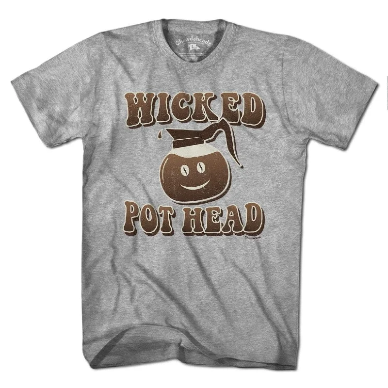 Retro T-Shirts for women Wicked Coffee Pot Head T-Shirt