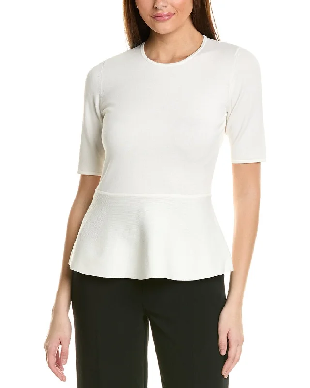 high-quality women’s sweaters St. John Peplum Top