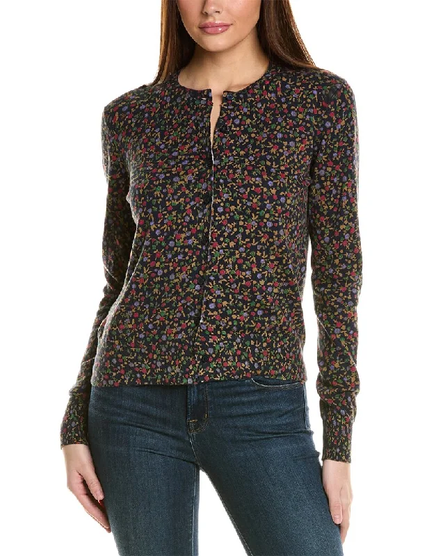 sustainable sweaters for women Brooks Brothers Printed Cardigan