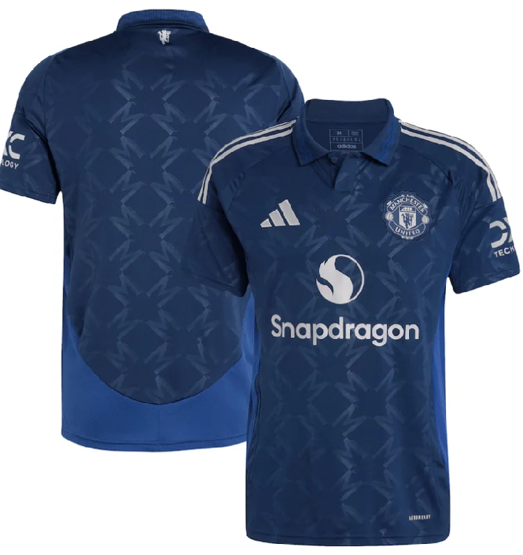 women's basic tops Manchester United Youth Adidas 2024-2025 Snapdragon Away Replica Jersey