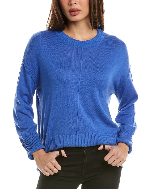 affordable chunky sweaters for women Hannah Rose Bungalow Boxy Cashmere-Blend Sweater