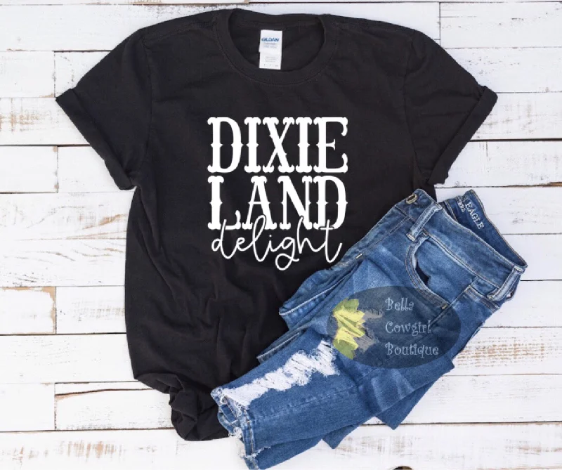 Casual cotton T-Shirts for women Dixie Land Delight Country Music Women's T-Shirt