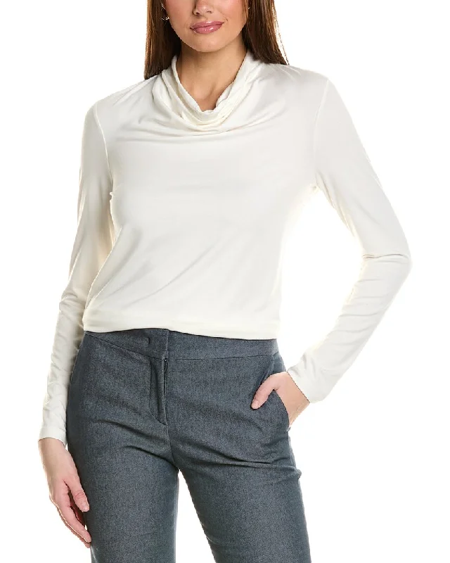 knitted wool sweaters for women Brooks Brothers Cowl Neck Shirt