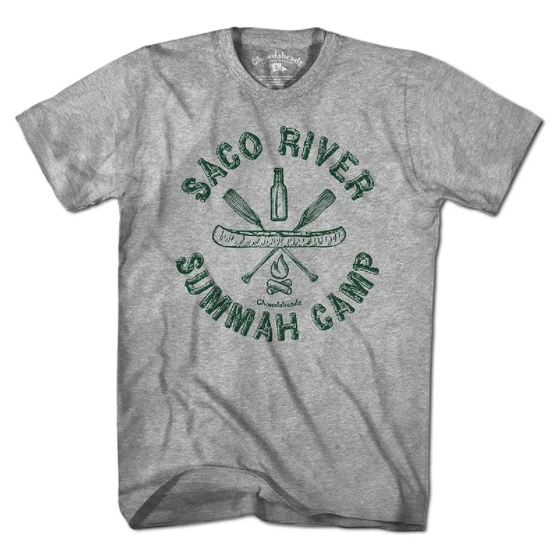 Graphic tees for casual wear women Saco River Summah Camp T-shirt