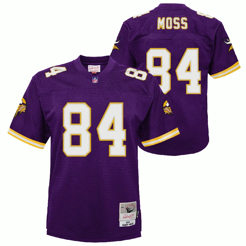 casual shirt tops for women Randy Moss #84 NFL Youth Minnesota Vikings Football Jersey