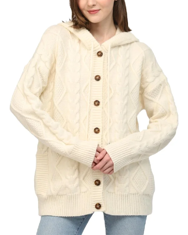 women’s cable knit sweaters with pockets FATE Cardigan