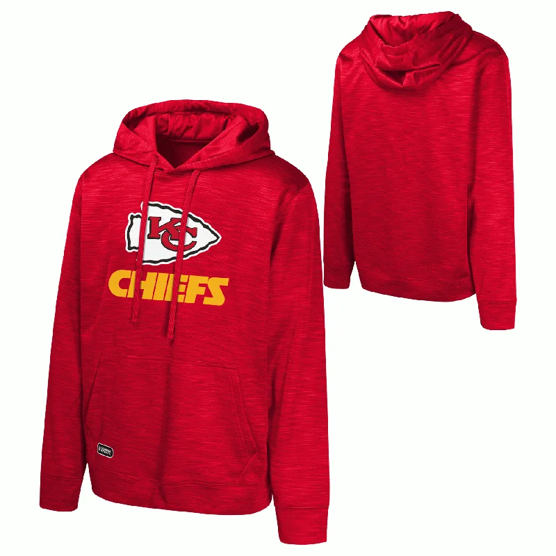 best women's tops Kansas City Chiefs Adult Red NFL Pullover Hoodie Sweatshirt