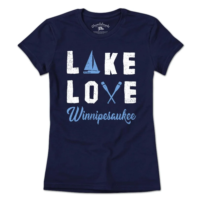 Retro T-Shirts for women Lake Love Winnipesaukee T-Shirt