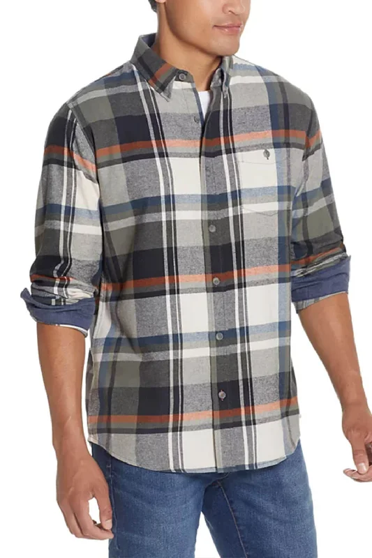 racerback tops for women Weatherproof Vintage Brushed Flannel Shirt for Men in Riviera | F2485572GK-RIVIERA