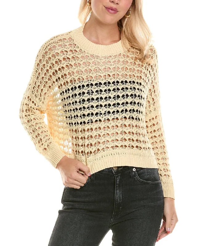 hooded sweaters for women PLANET Mini Crochet Sweater