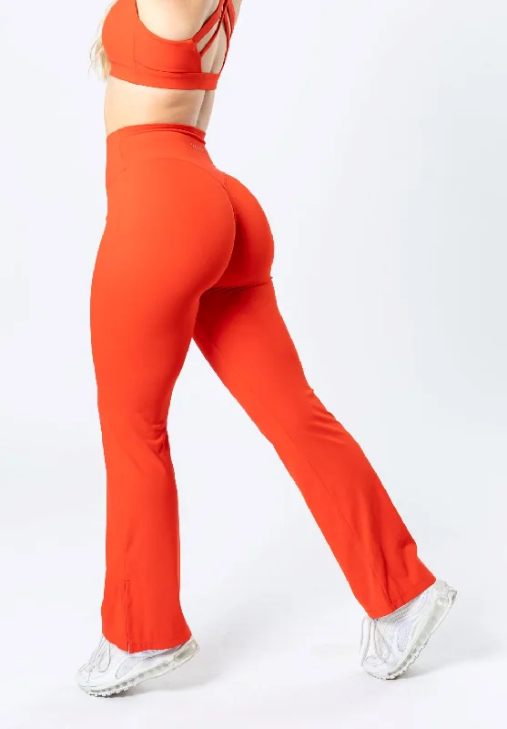 Workout leggings with pockets RecStretch Original Sculptseam® Plus Flare Legging 31" Hot Shot