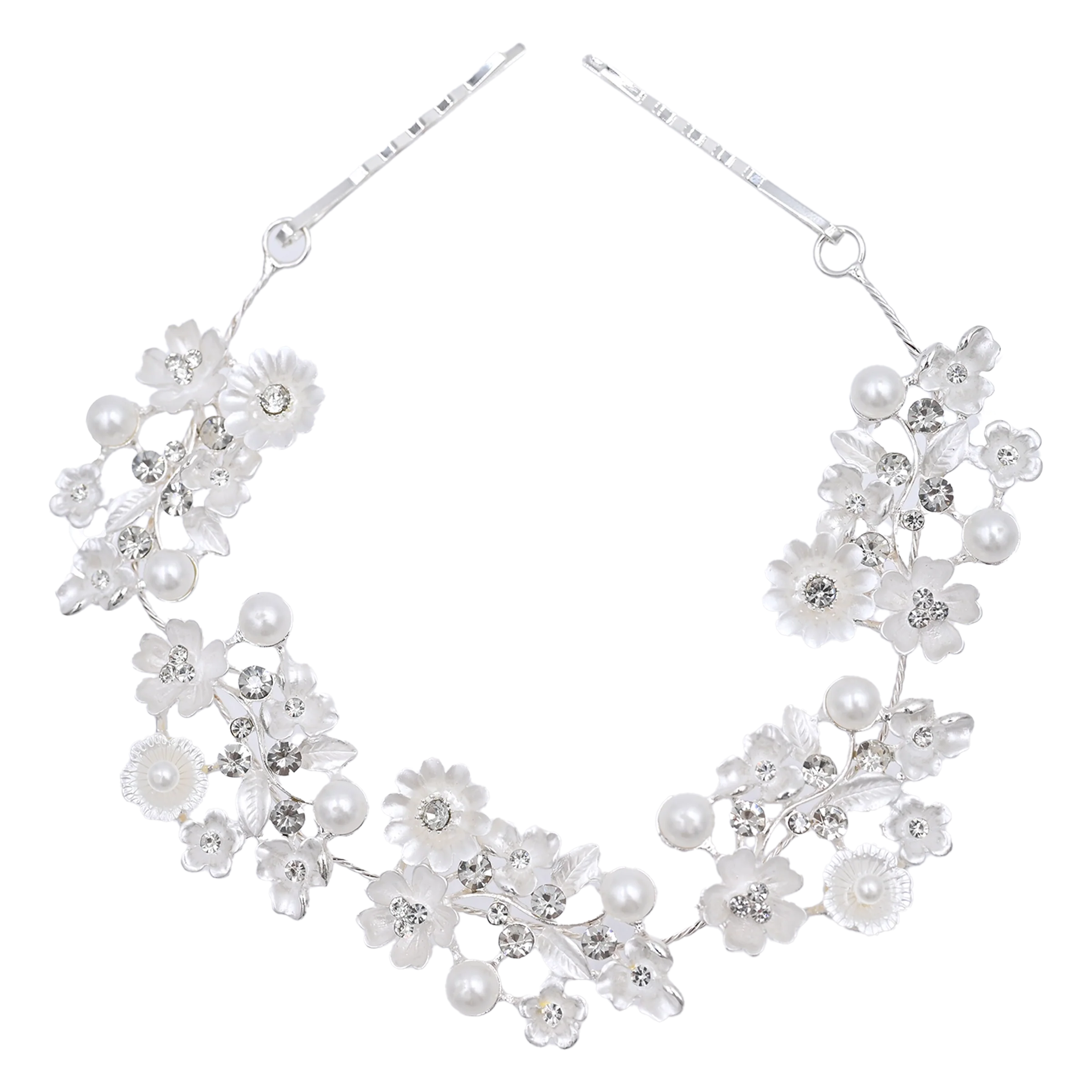 buy women's tops online Crystal Garden Pearl Accent Hair Vine