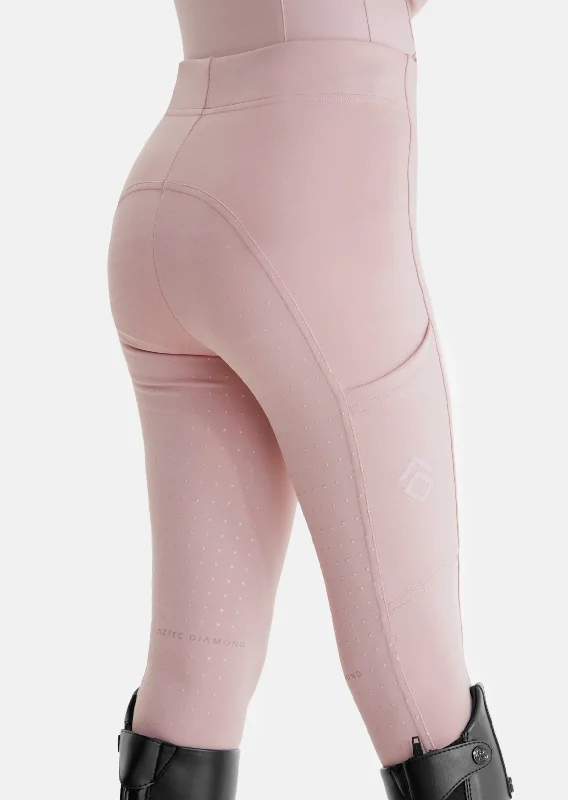 Comfortable leggings with style YR Pink Full Seat Leggings