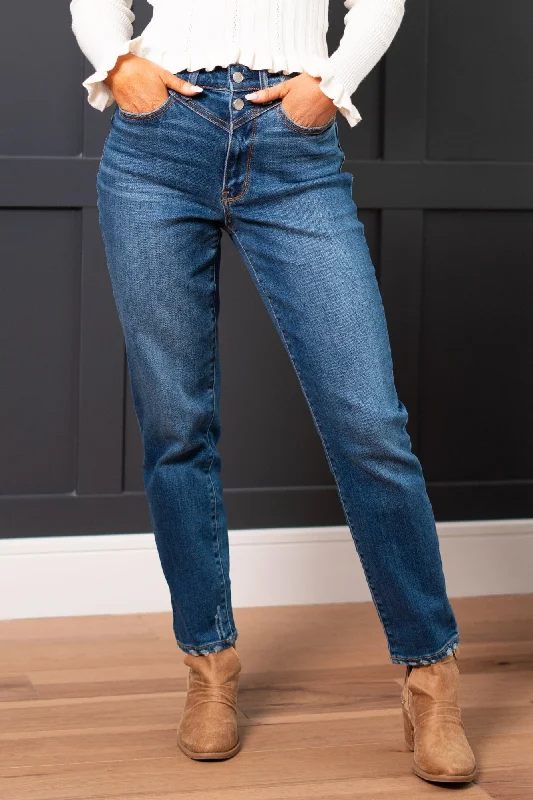 plus size bootcut skinny jeans Wren Vintage Yoke High Rise Slim Fit