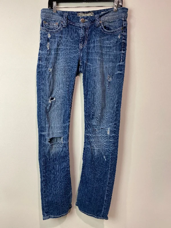 blue ripped jeans Jeans Boot Cut By Bke  Size: 10