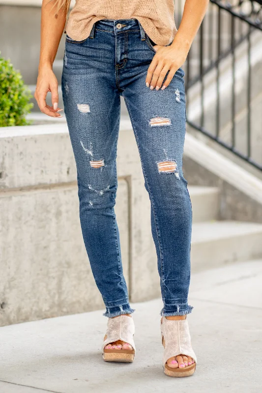 stretchy denim bootcut jeans Joanna High Rise Super Skinny Jeans