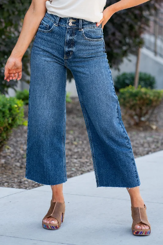 casual boyfriend jeans Petersburg Ultra High Rise Cropped Wide Leg