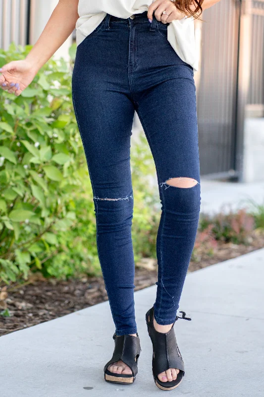 mid rise jeans Huntsville High Rise Distressed Skinny