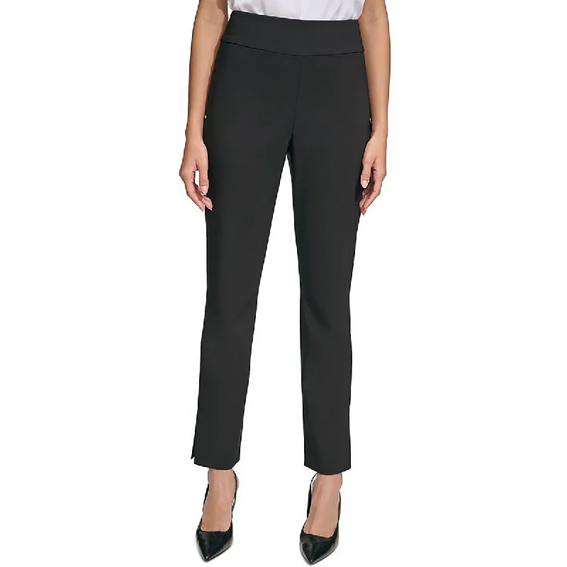 women’s comfy sweatpants Calvin Klein Womens High Waisted Side Zipper High-Waisted Pants