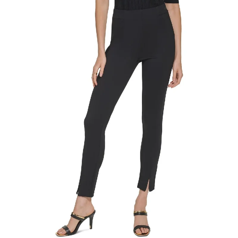 women’s relaxed fit leggings DKNY Womens Pull On High Waisted Leggings