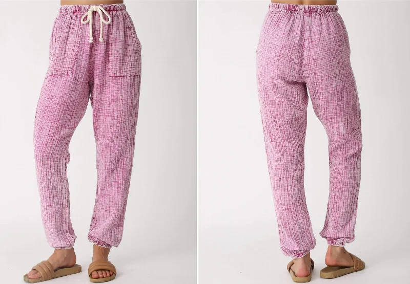 light weight pants women Lauren Gauze Pant In Paradise Pink