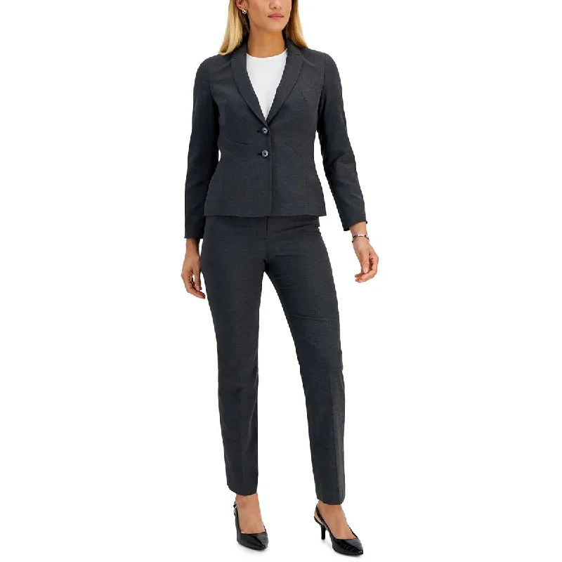 women’s office trousers Le Suit Womens Petites Knit Straight Leg Dress Pants