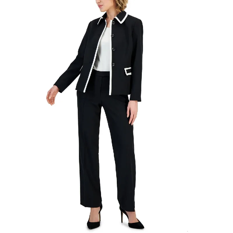 soft cotton pants women Le Suit Womens Petites Solid  Dress Pants