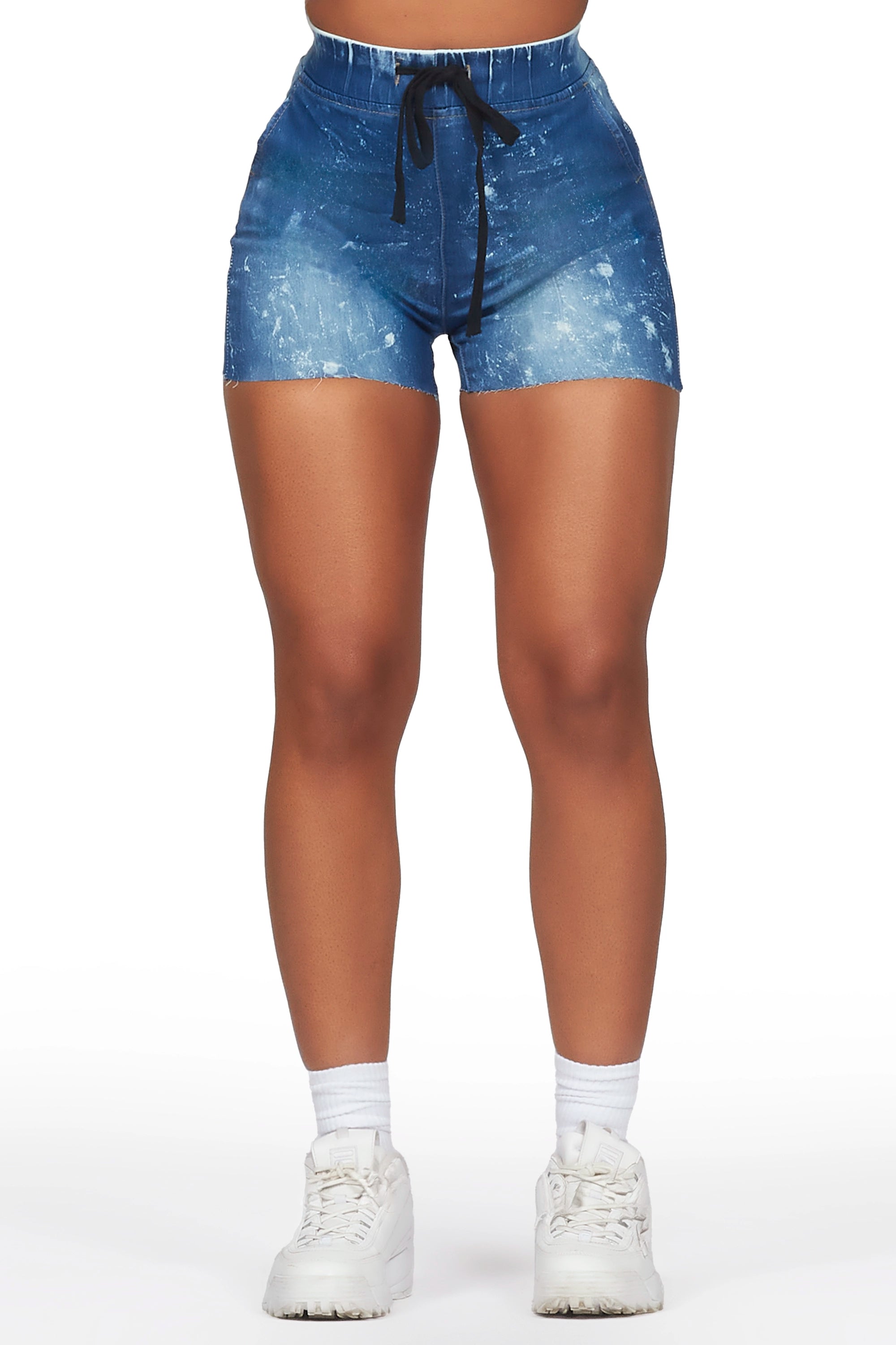 Slim fit active shorts Tiante Med. Wash Denim Short