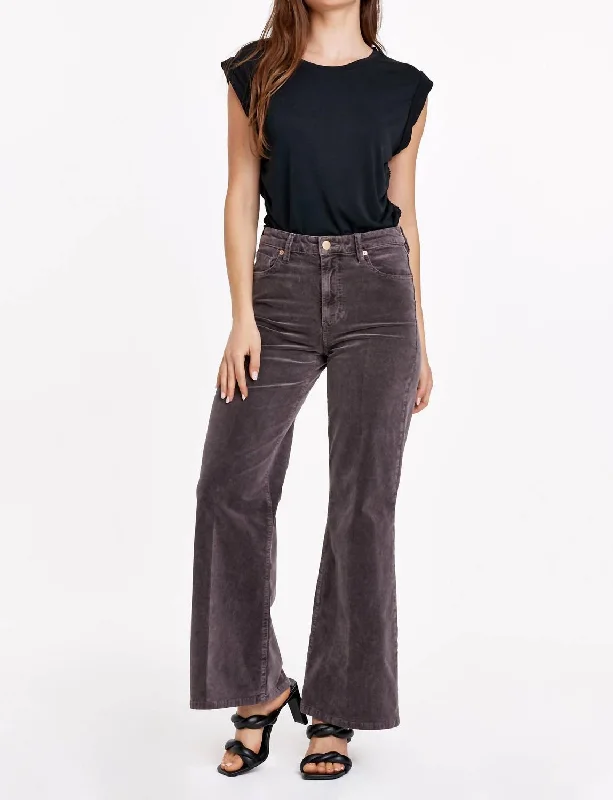 elegant pants women Women's Fiona Wide Leg High Rise Pants In Espresso