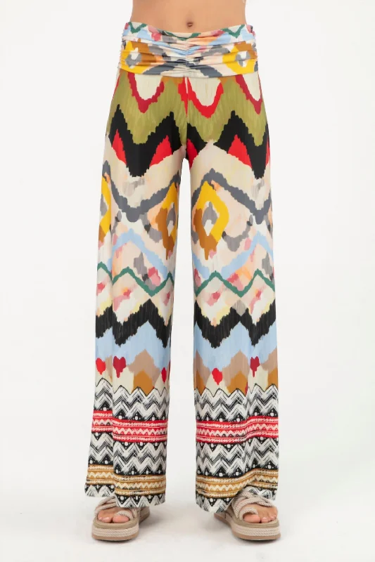 women’s flare pants Women's Palazzo Pant In Reggae